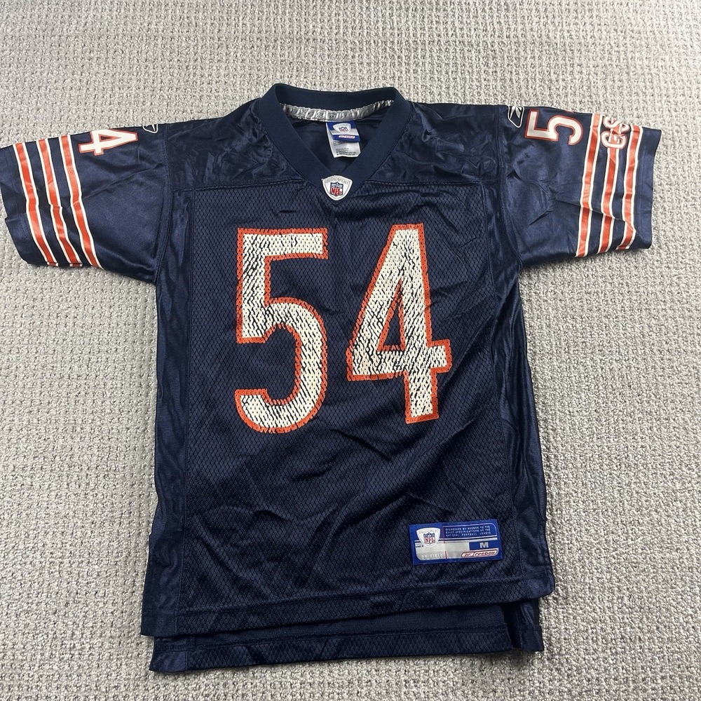 Brian Urlacher #54 Chicago Bears Reebok NFL Equipment Youth Medium 10-12 Jersey